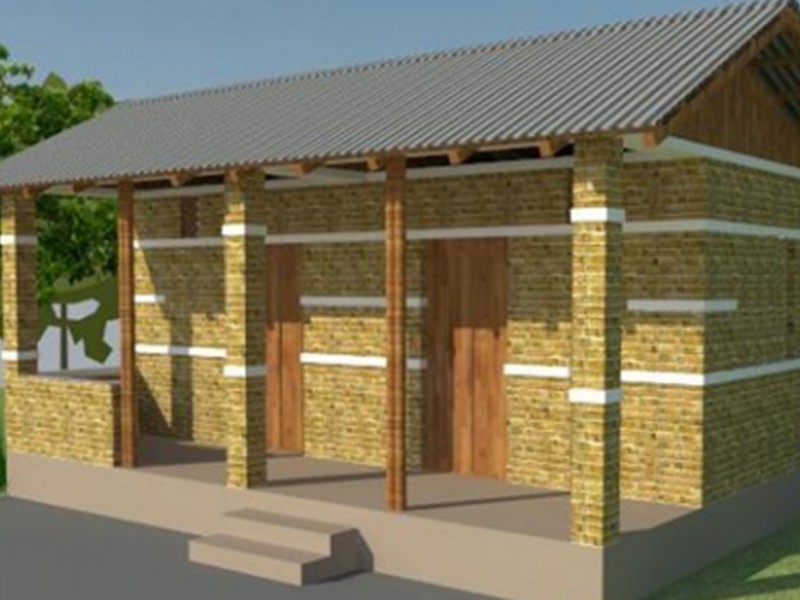 आठबीसकोटका ६० परिवारलाई जस्ता पाताको छानामुनि ल्याइदै 